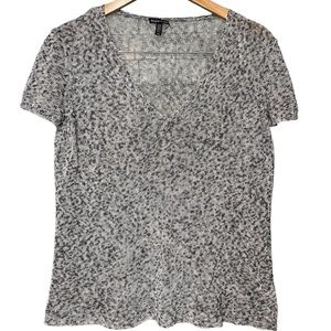 Eileen Fisher space-dyed Italian knit cord top.